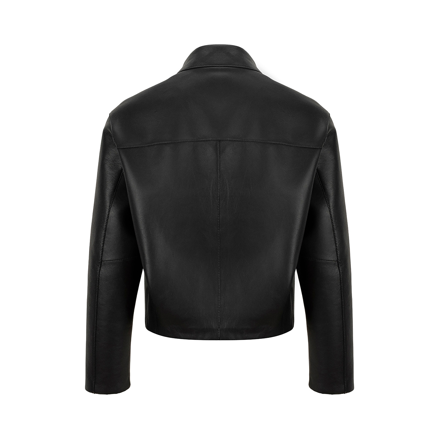 K15160 - LEATHER LAMINATED BLOUSON JACKET