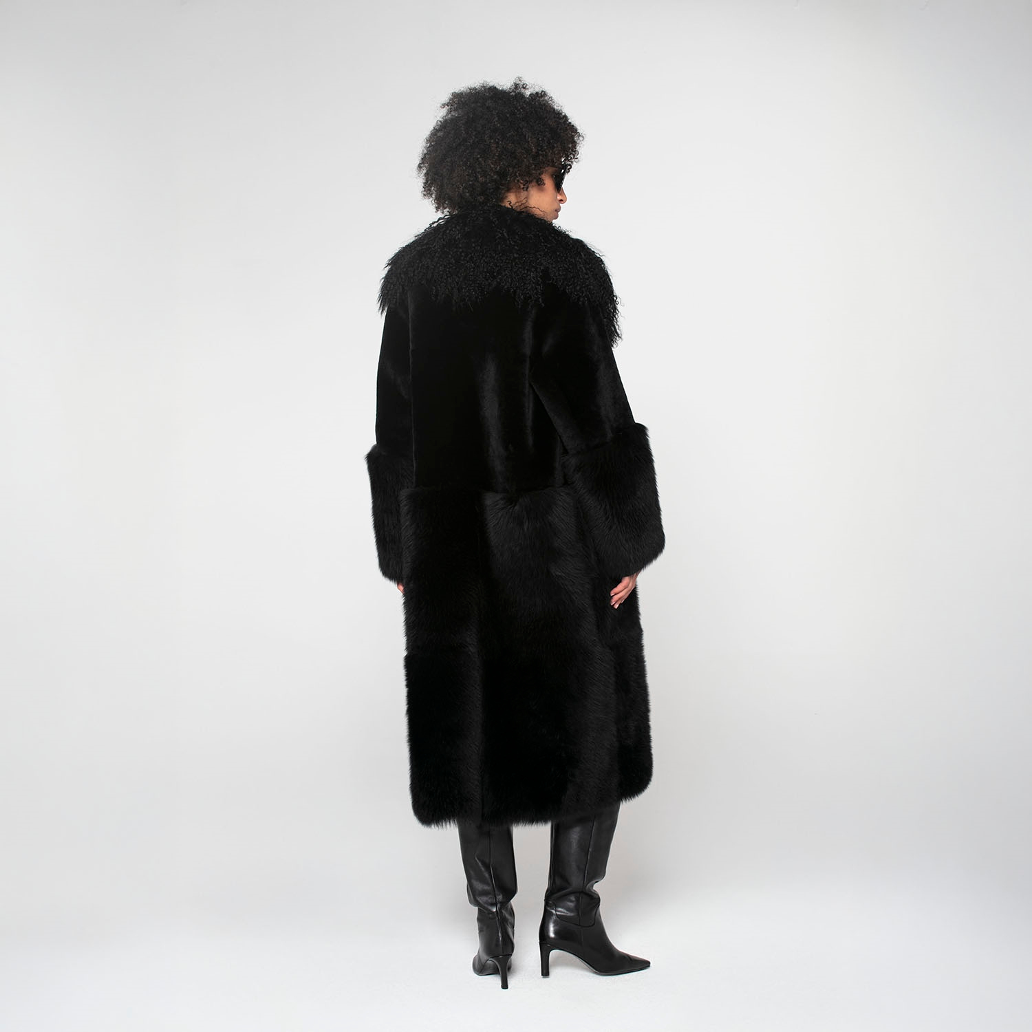 K15172- SHEARLING ROBE COAT