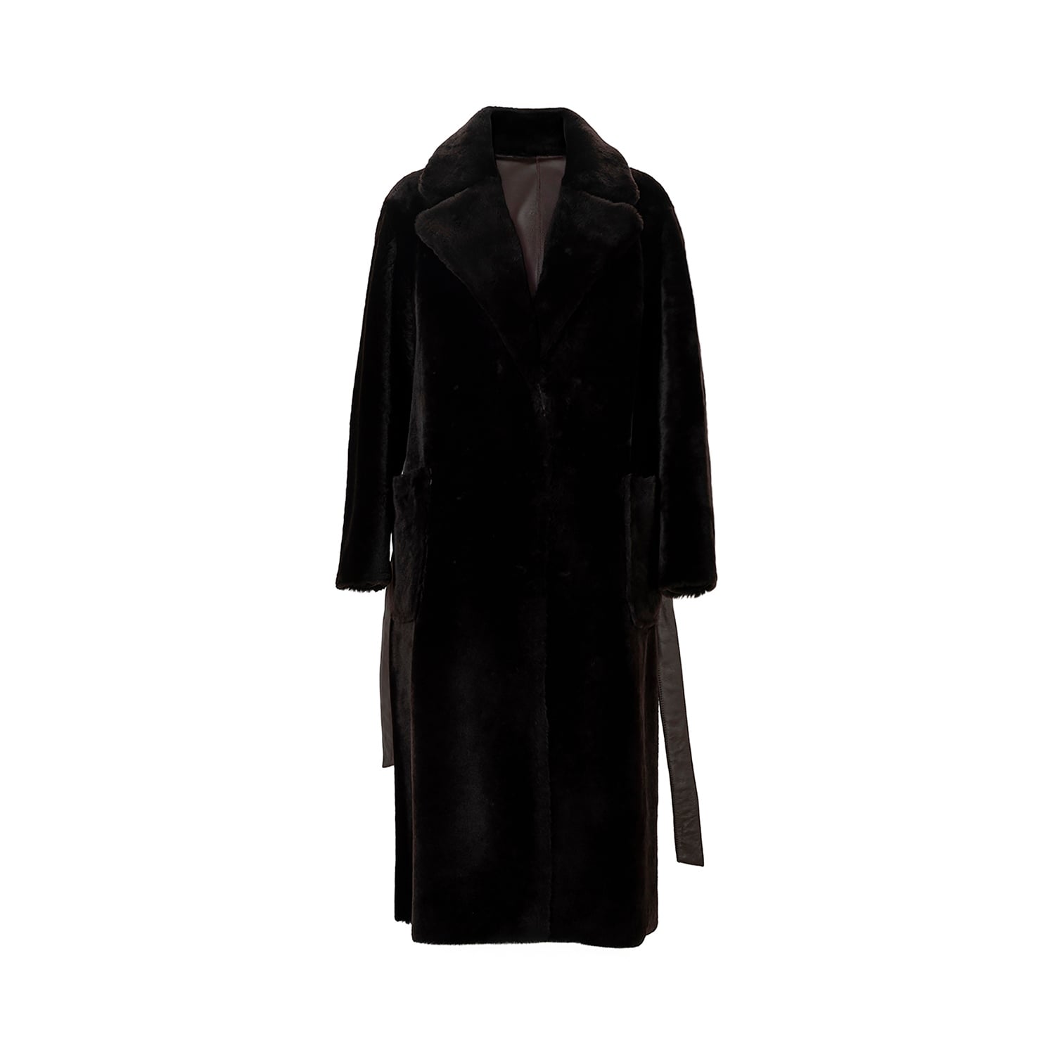 K151731- SHEARLING REVERSIBLE ROBE COAT