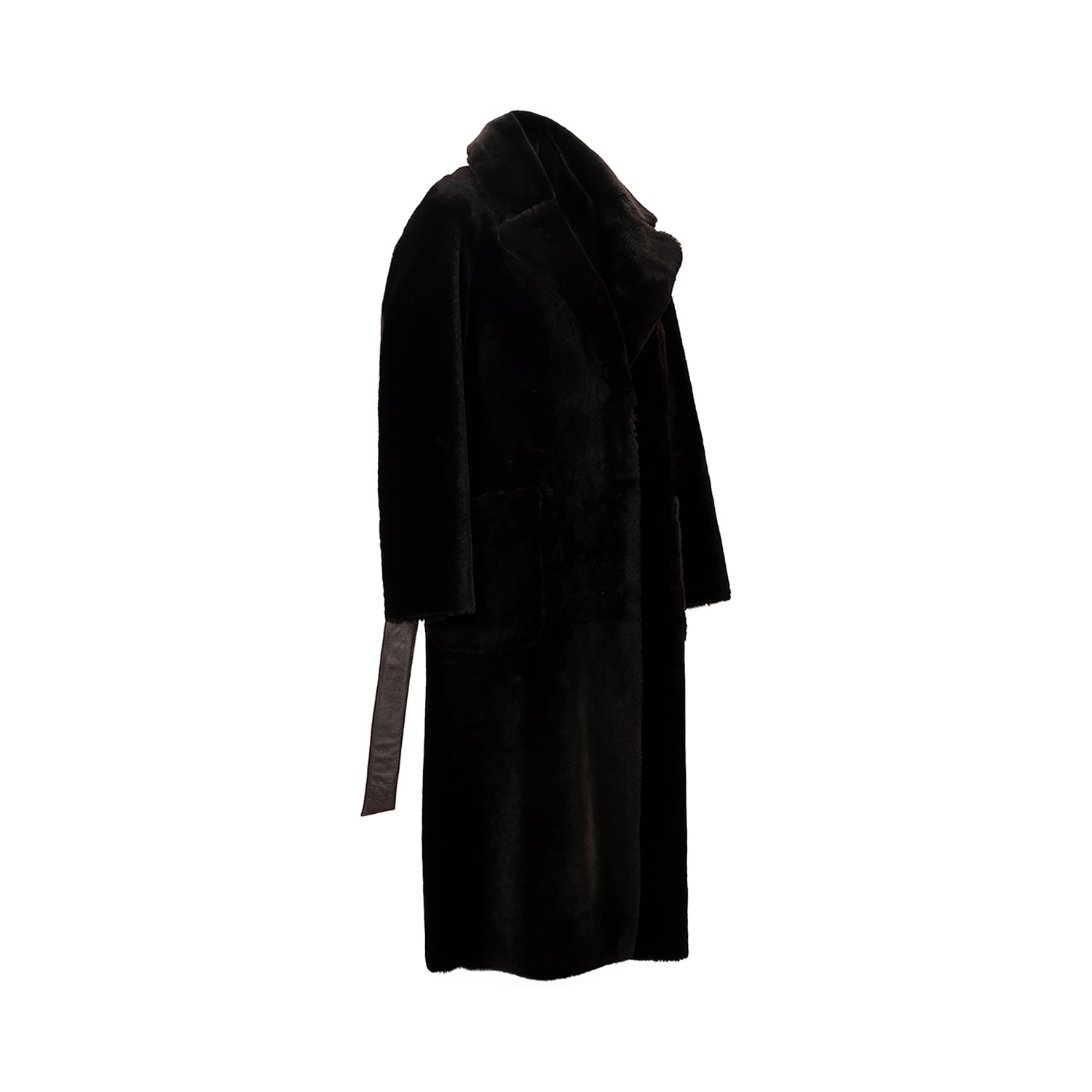 K151731- SHEARLING REVERSIBLE ROBE COAT