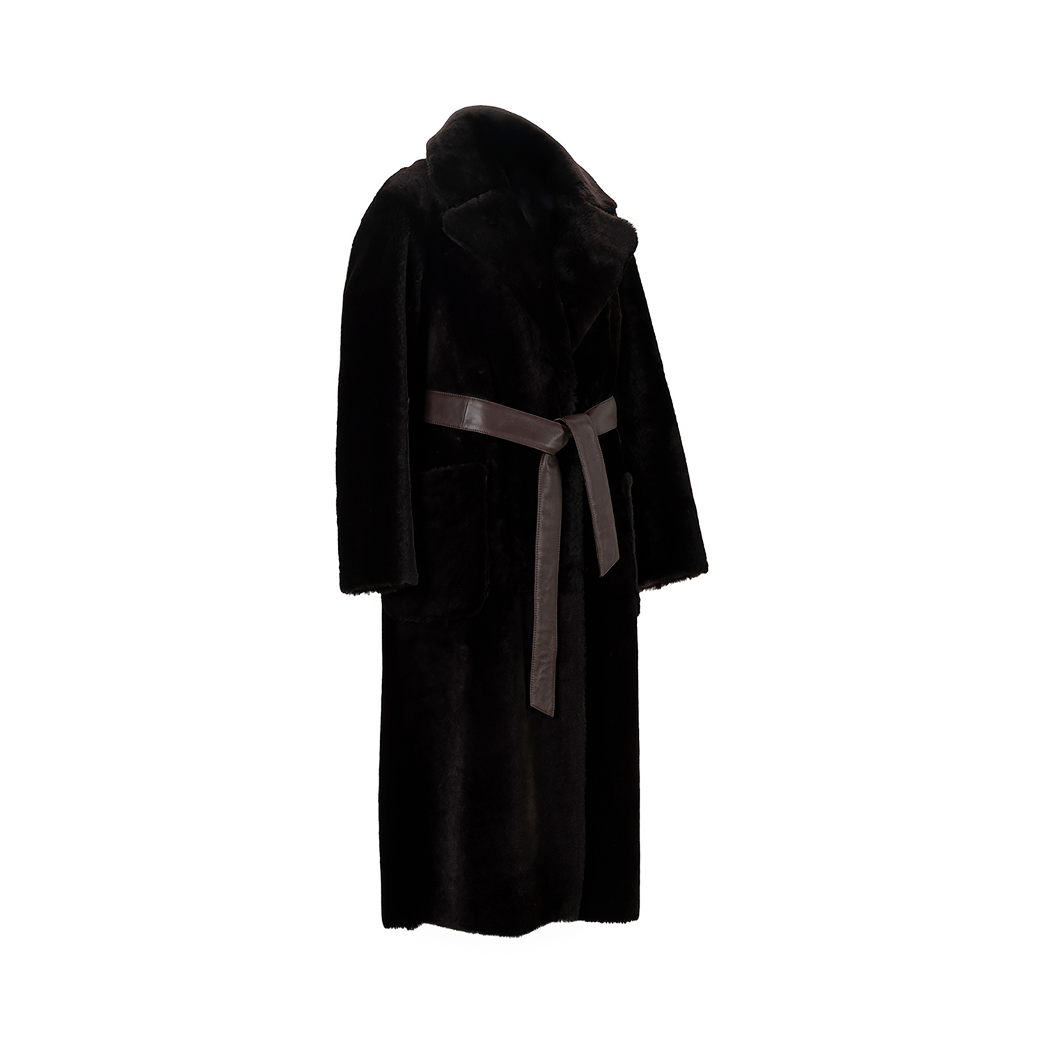 K151731- SHEARLING REVERSIBLE ROBE COAT