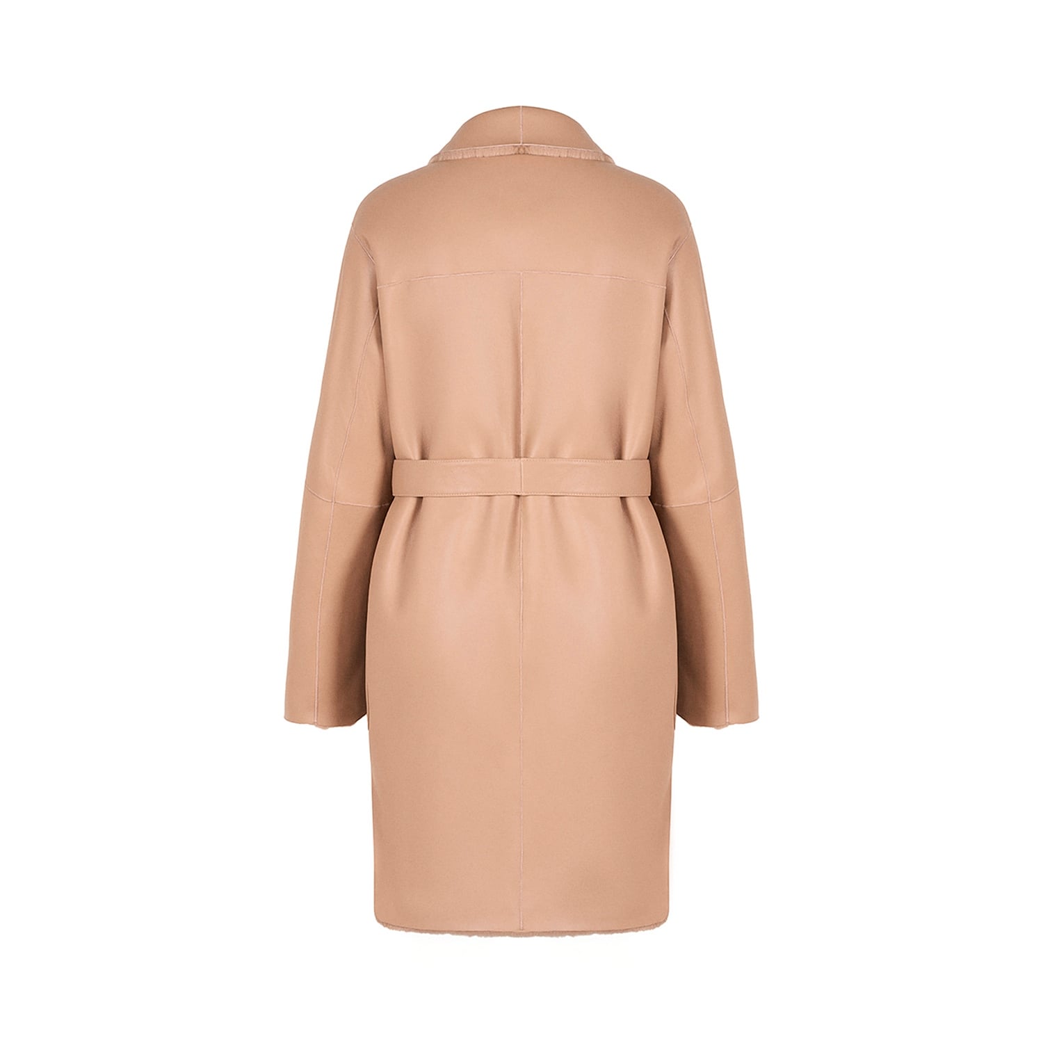 K15174- SHEARLING REVERSIBLE CHEMISE COAT