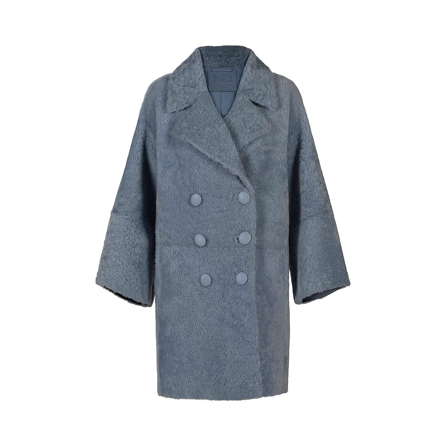 K15175-SHEARLING DOUBLE-BREASTED CABAN

