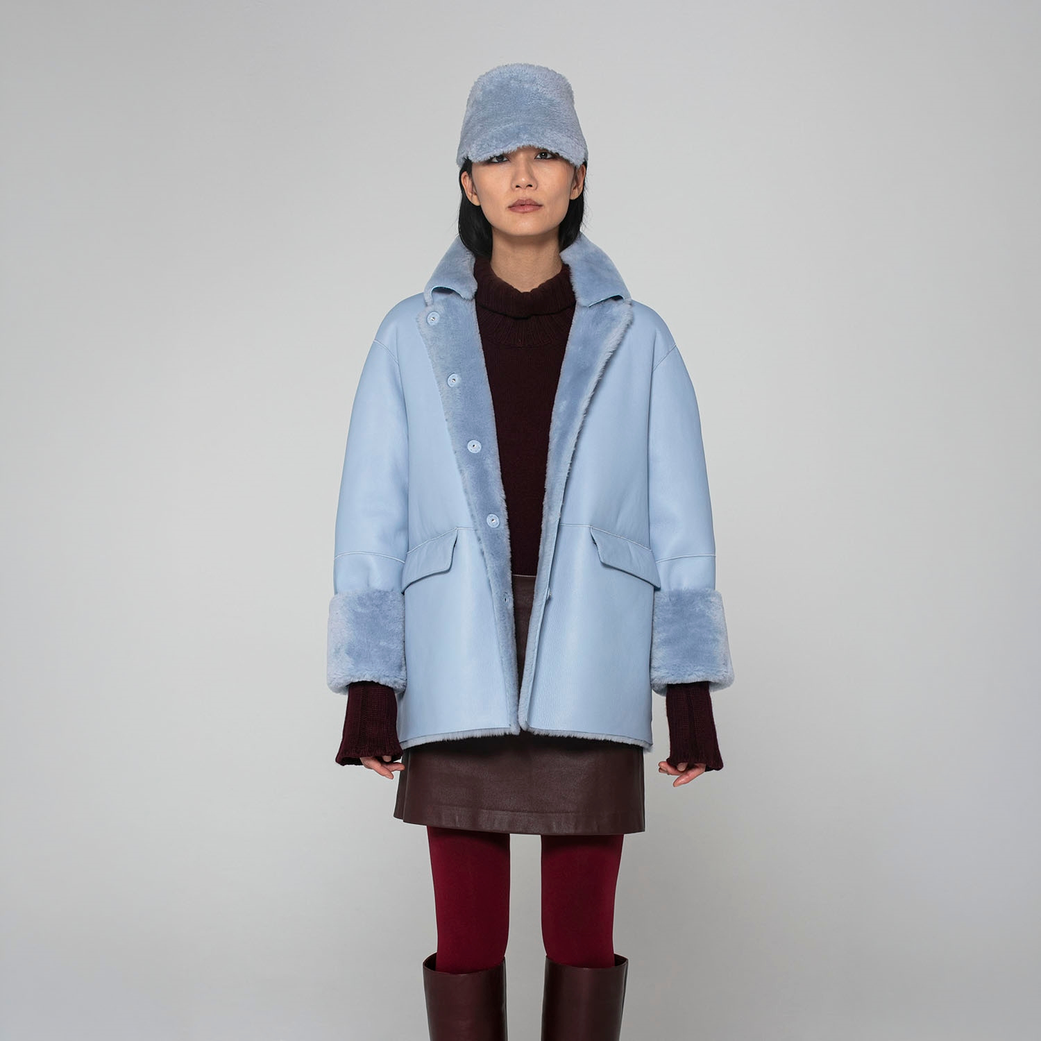 K15177-REVERSIBLE BOXY JACKET
