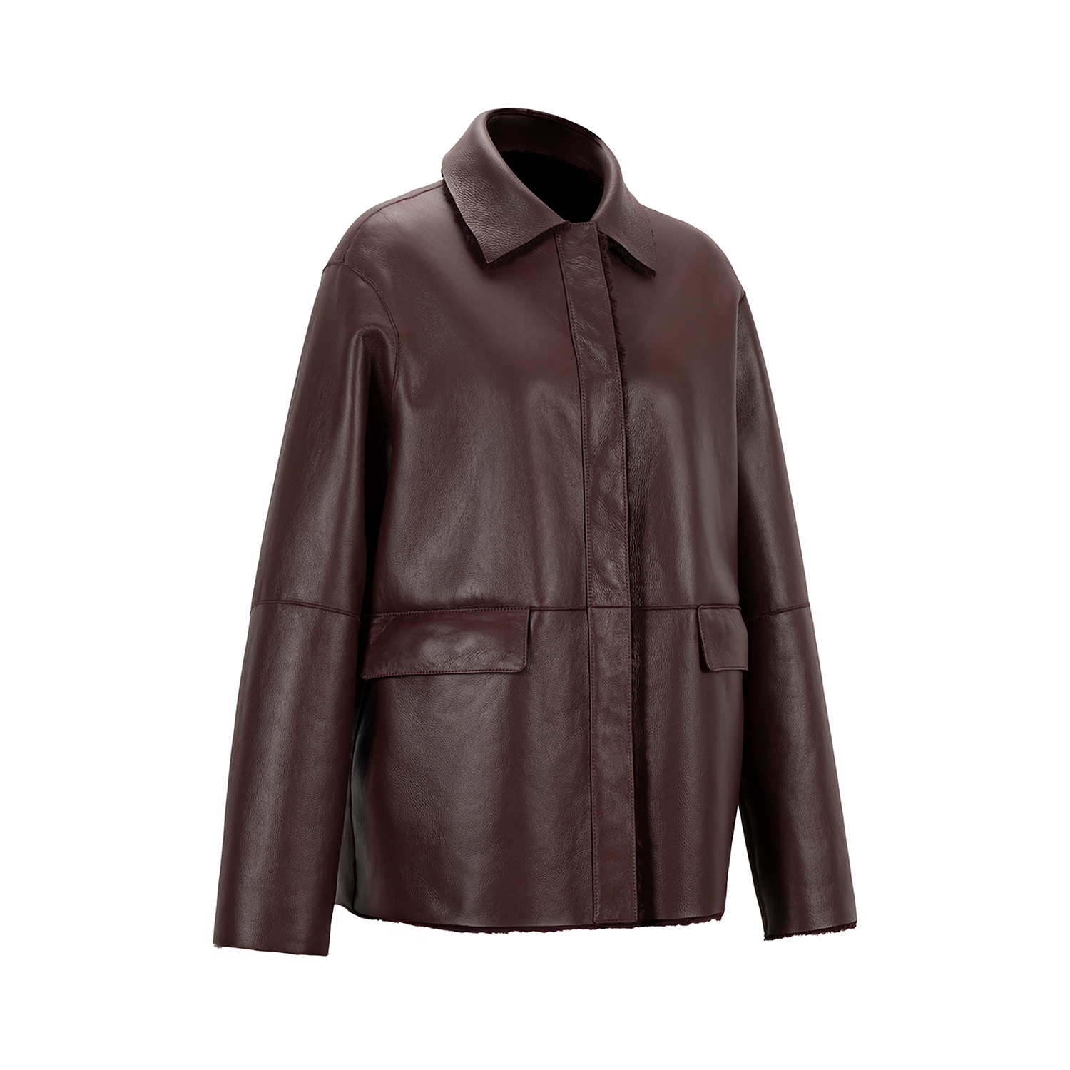 K151771 - SHEARLING REVERSIBLE BOXY JACKET