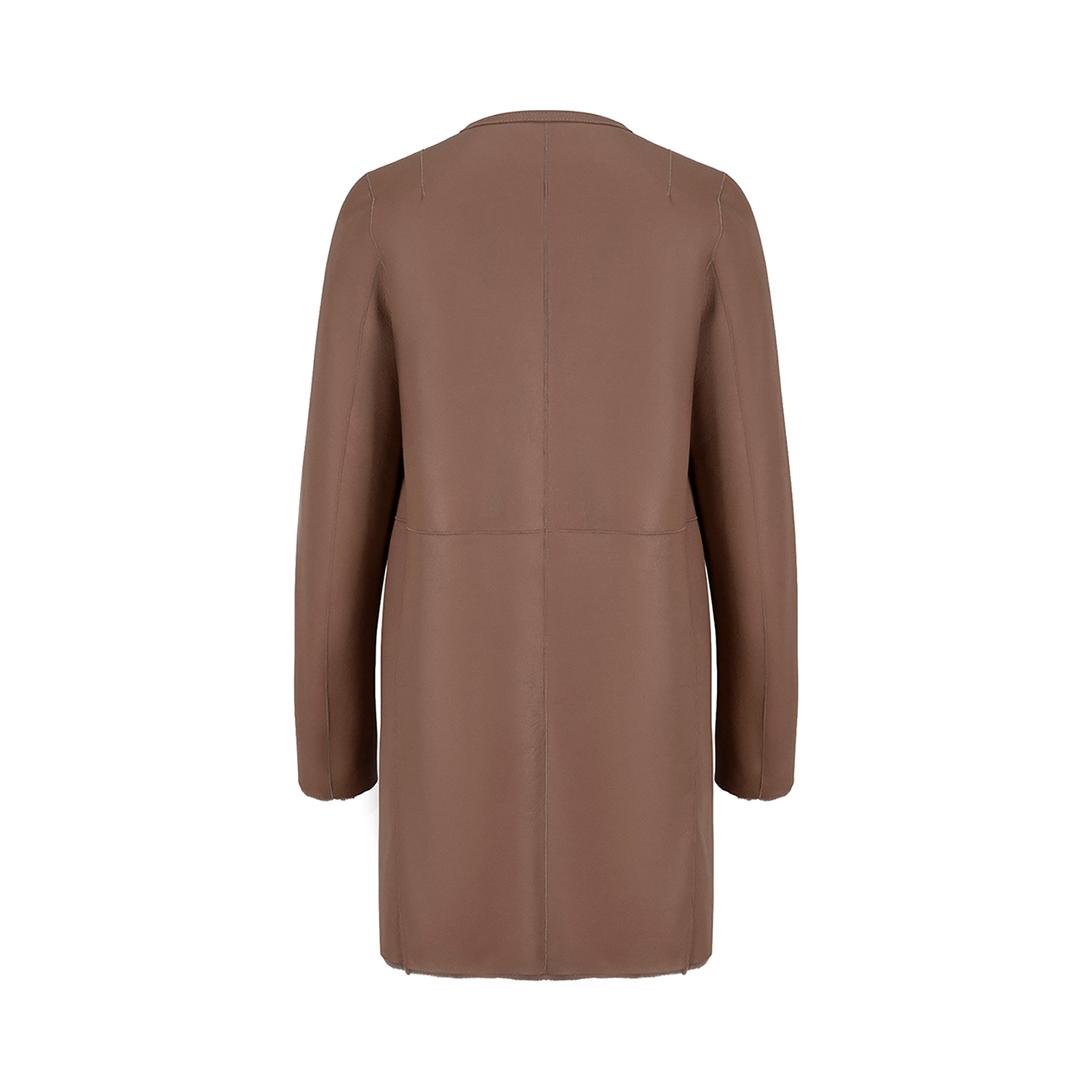 K15178-SHEARLING REVERSIBLE ROUND NECK CABAN