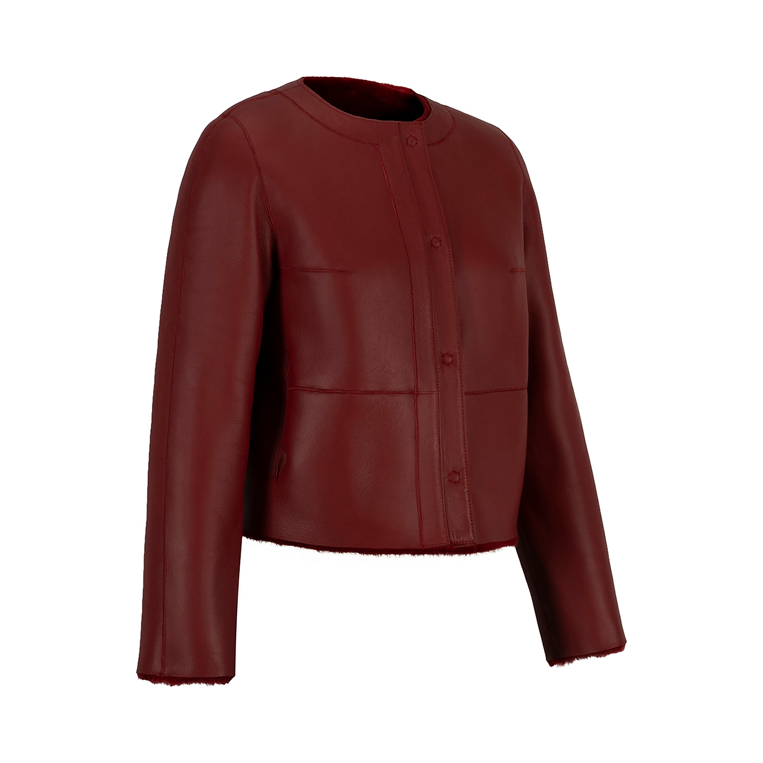 K15180 - REVERSIBLE ROUND NECK SHEARLING