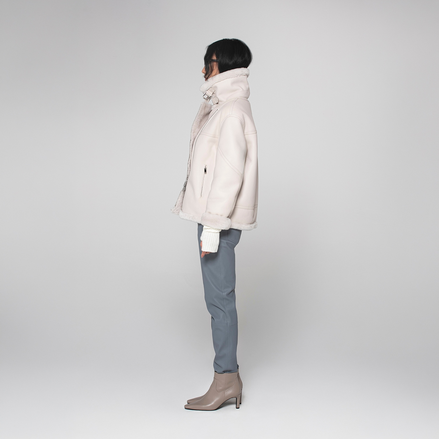 K15181 - SHEARLING BIKER JACKET