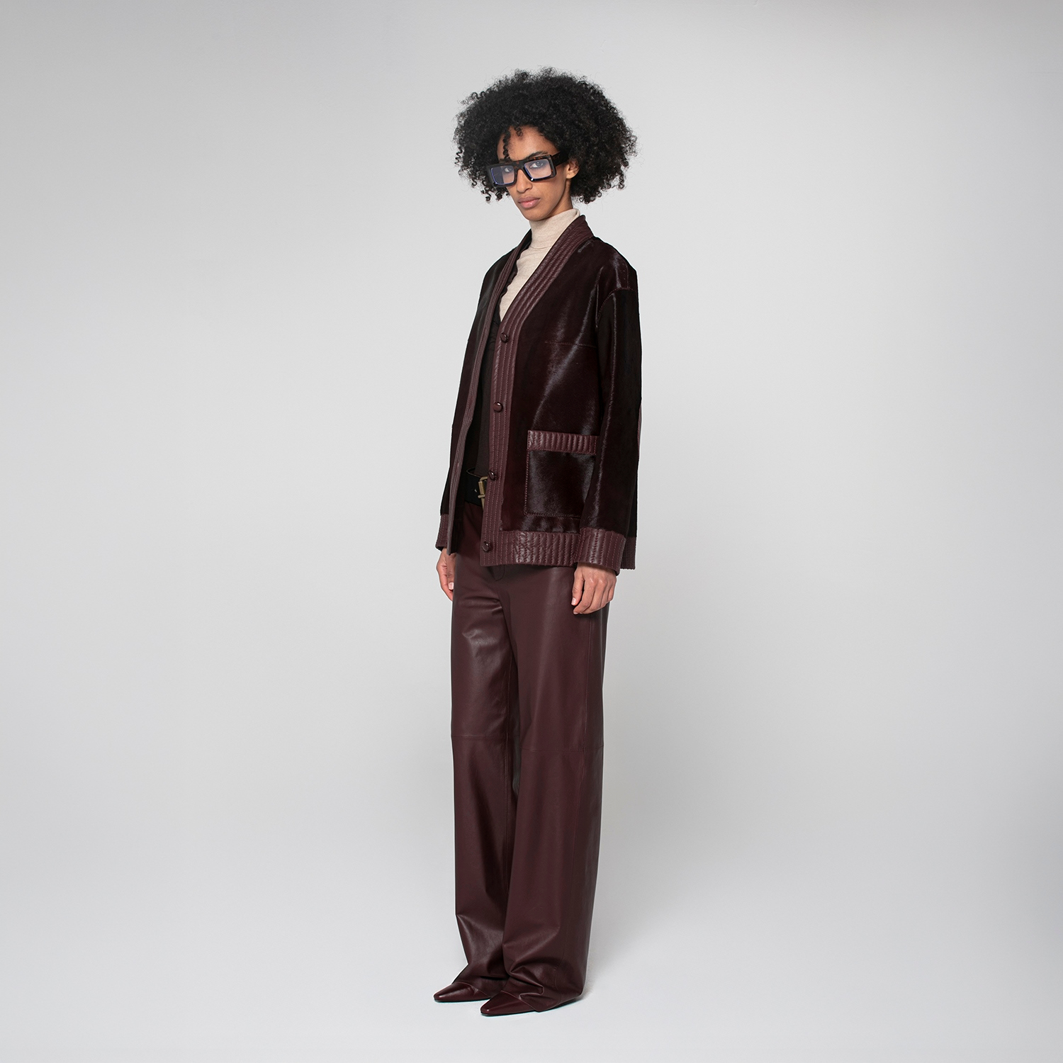 K15183 - SHEARLING CARDIGAN JACKET
