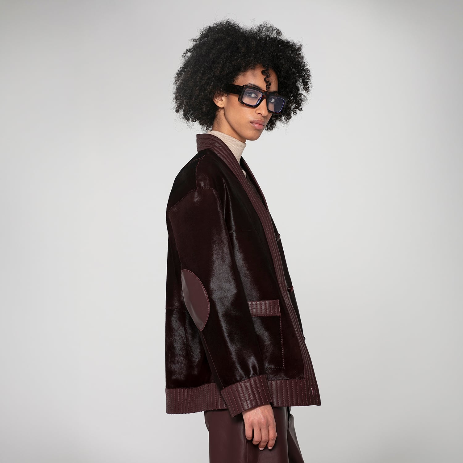 K15183 - SHEARLING CARDIGAN JACKET