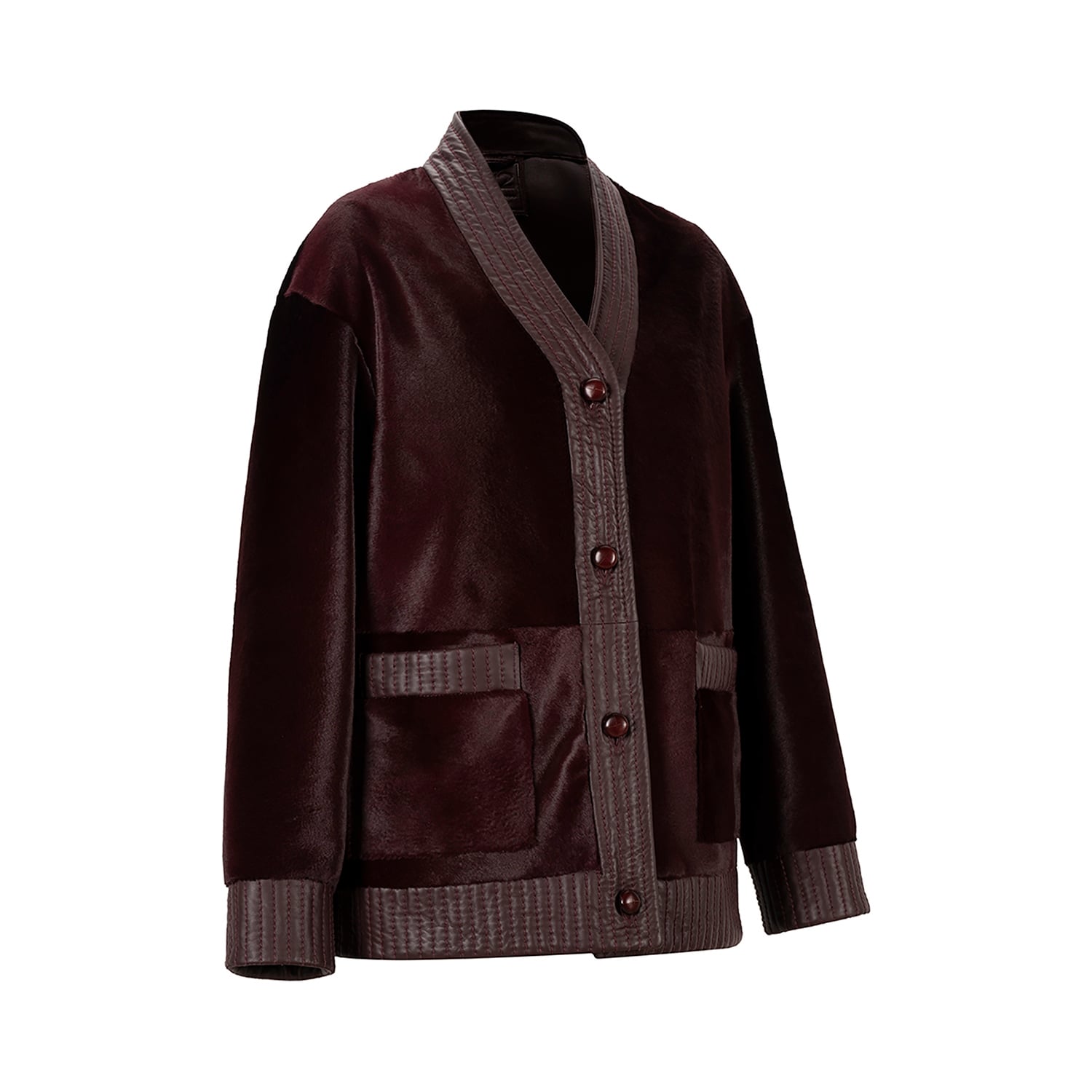 K15183 - SHEARLING CARDIGAN JACKET