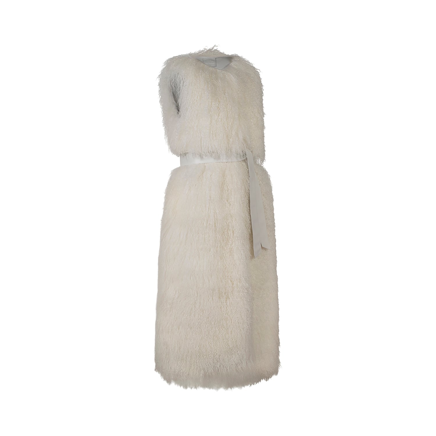 K15185-SHEARLING LONG GILET