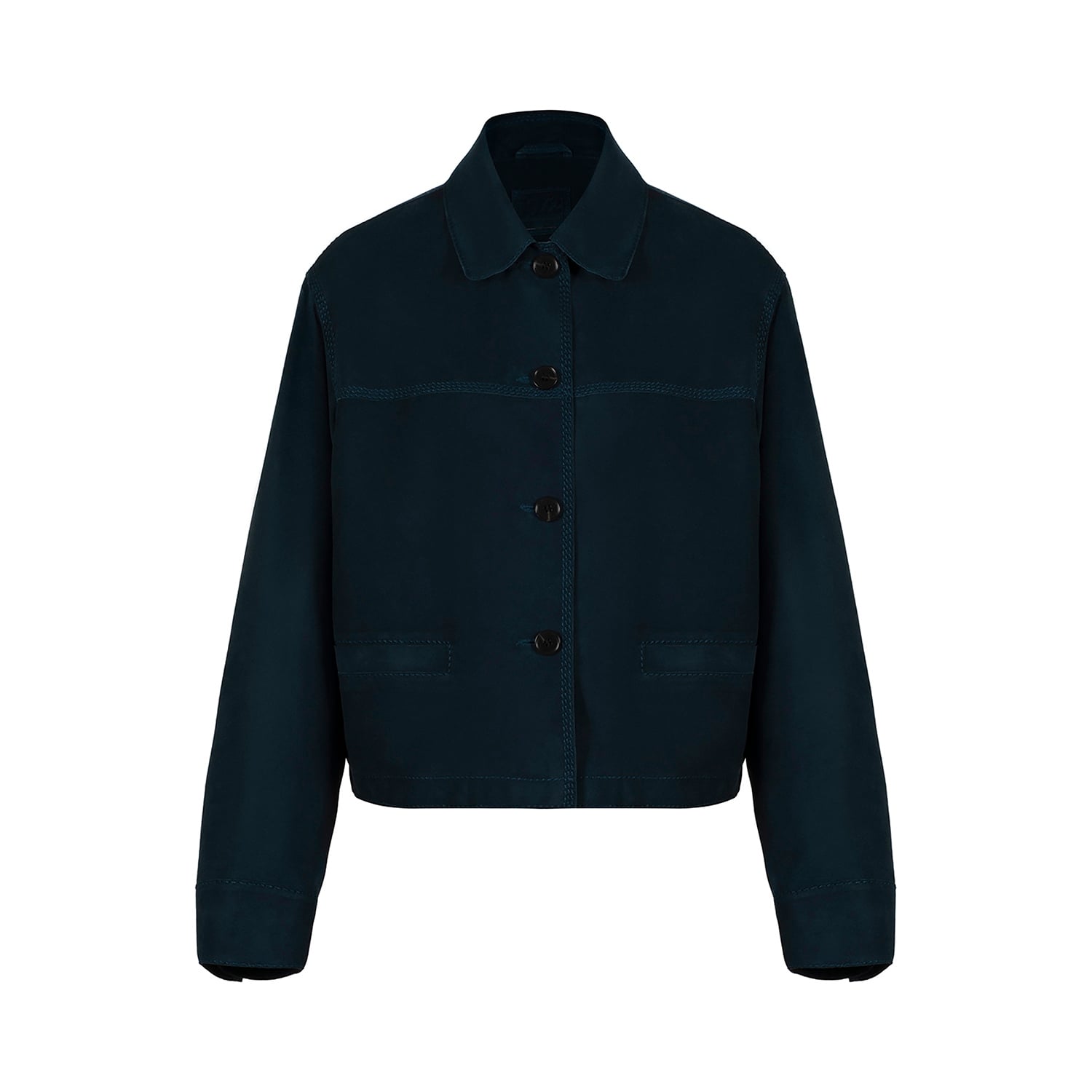 K151921 - LEATHER BOXY FIT JACKET