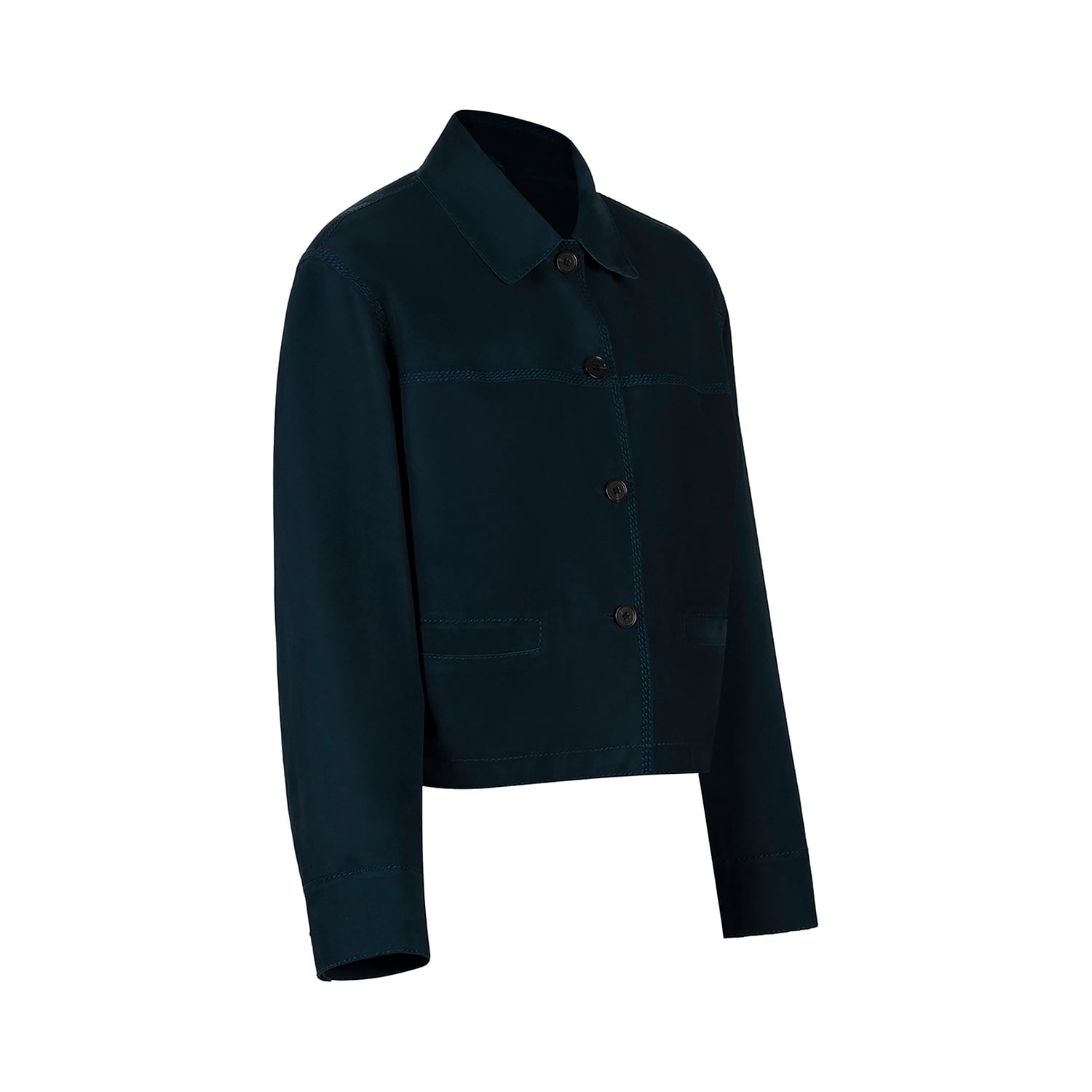 K151921 - LEATHER BOXY FIT JACKET