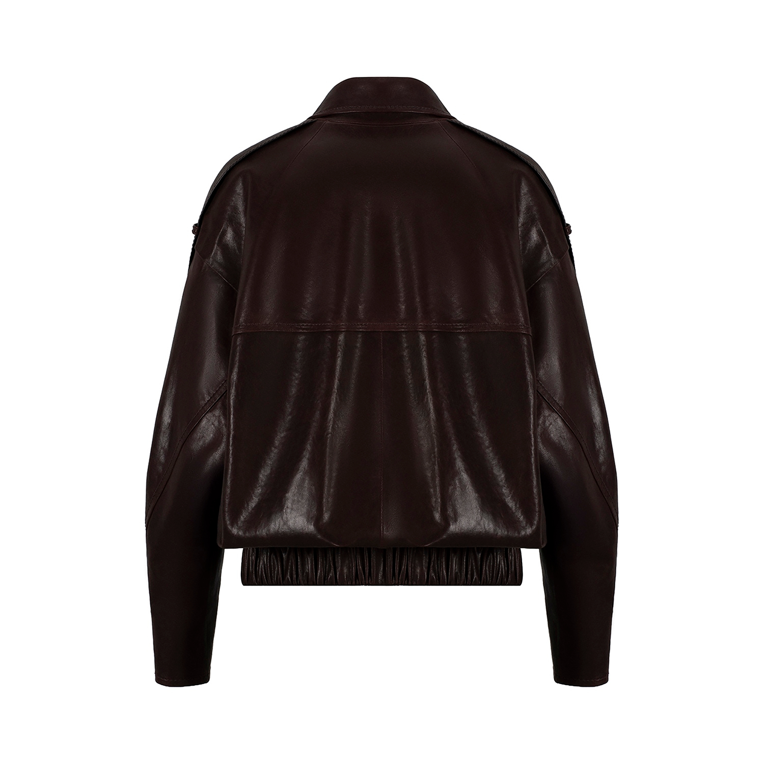 K151931 - LEATHER OVERSIZED BOMBER