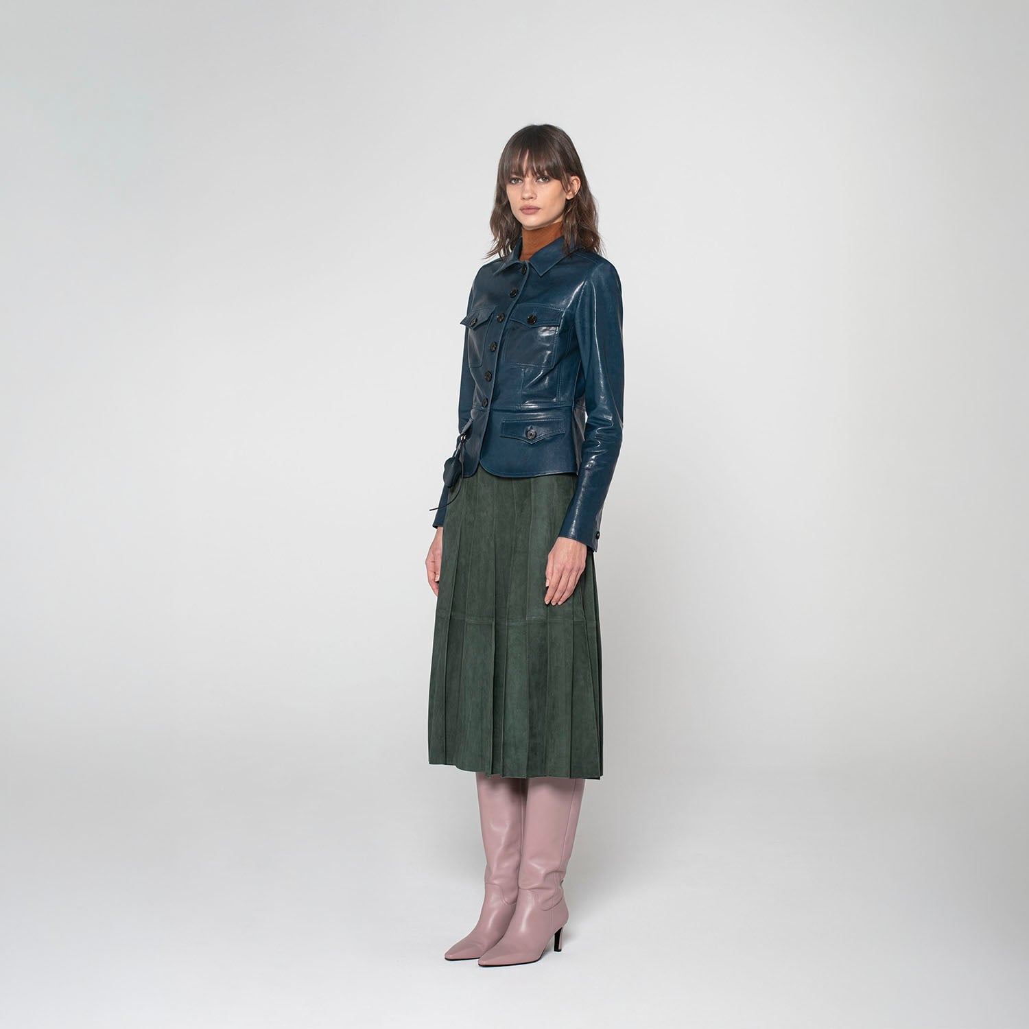 K15200 - LEATHER MINI FIELD JACKET