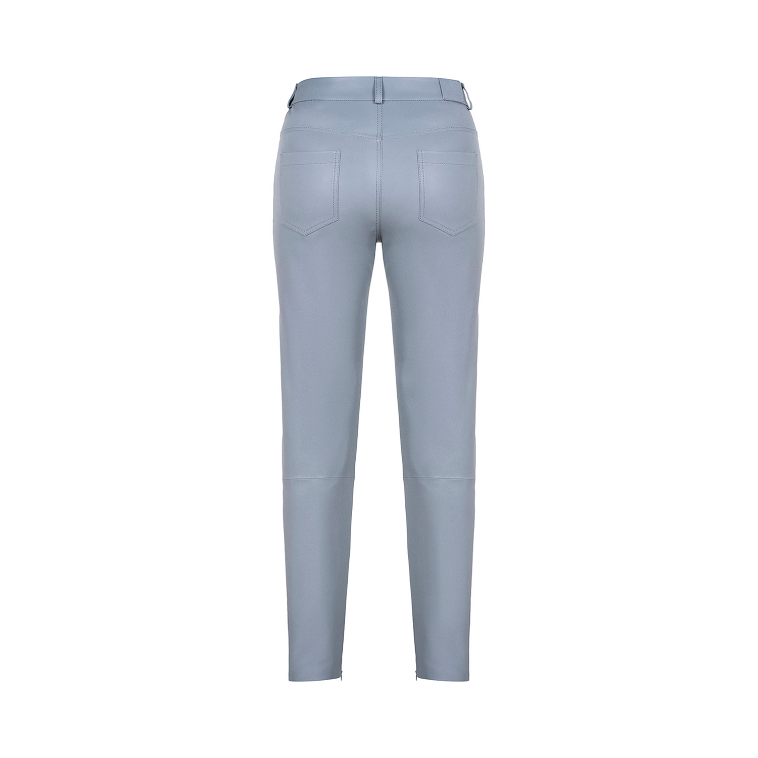 K15213 - LEATHER TIGHT CAPRI STRETCH TROUSERS