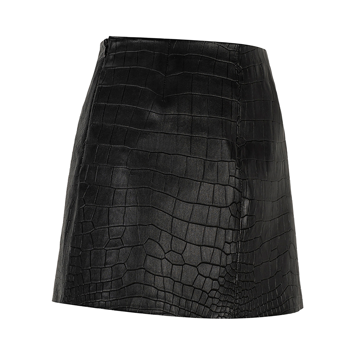 K15220 - LEATHER MINI STRETCH SKIRT