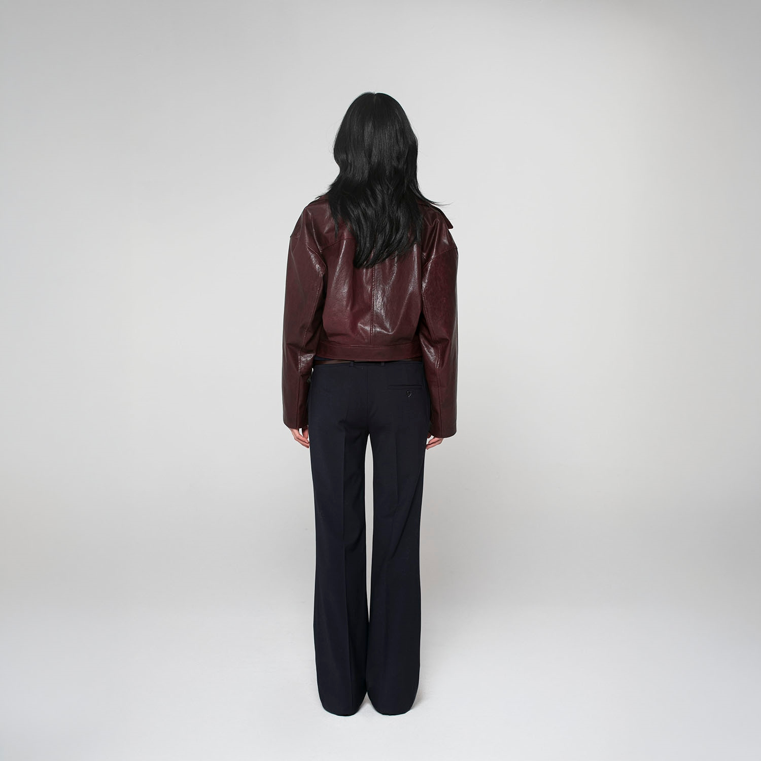 K15246 - LEATHER RELAXED FIT BIKER