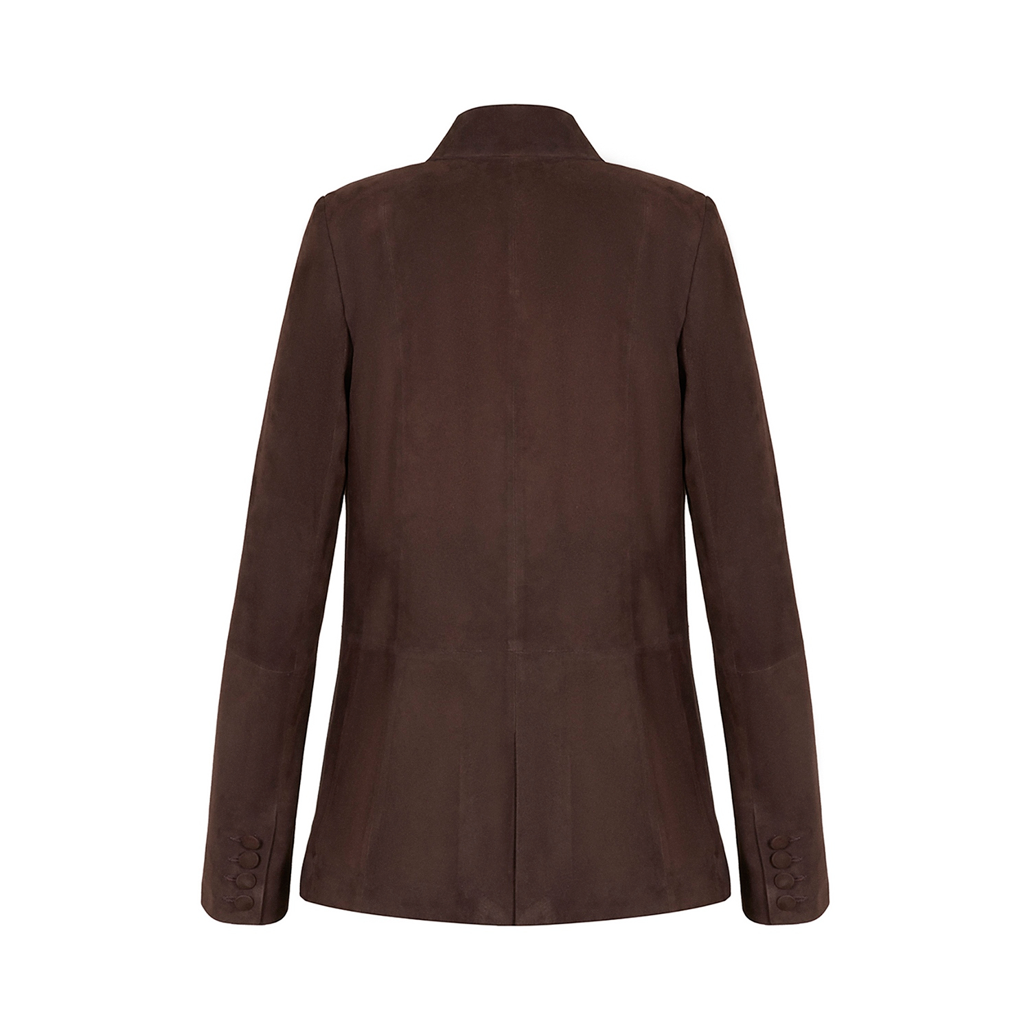 K15262 - LEATHER DOUBLE-BREASTED BLAZER