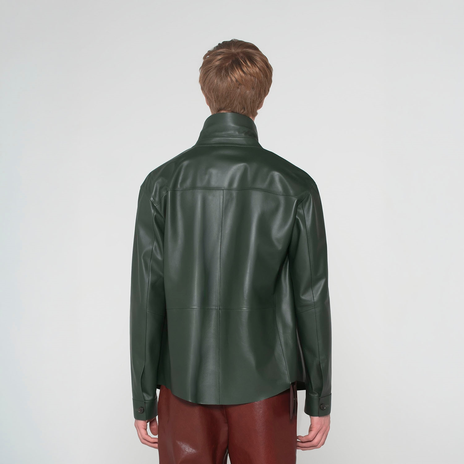 K15269 - LEATHER SHIRT JACKET
