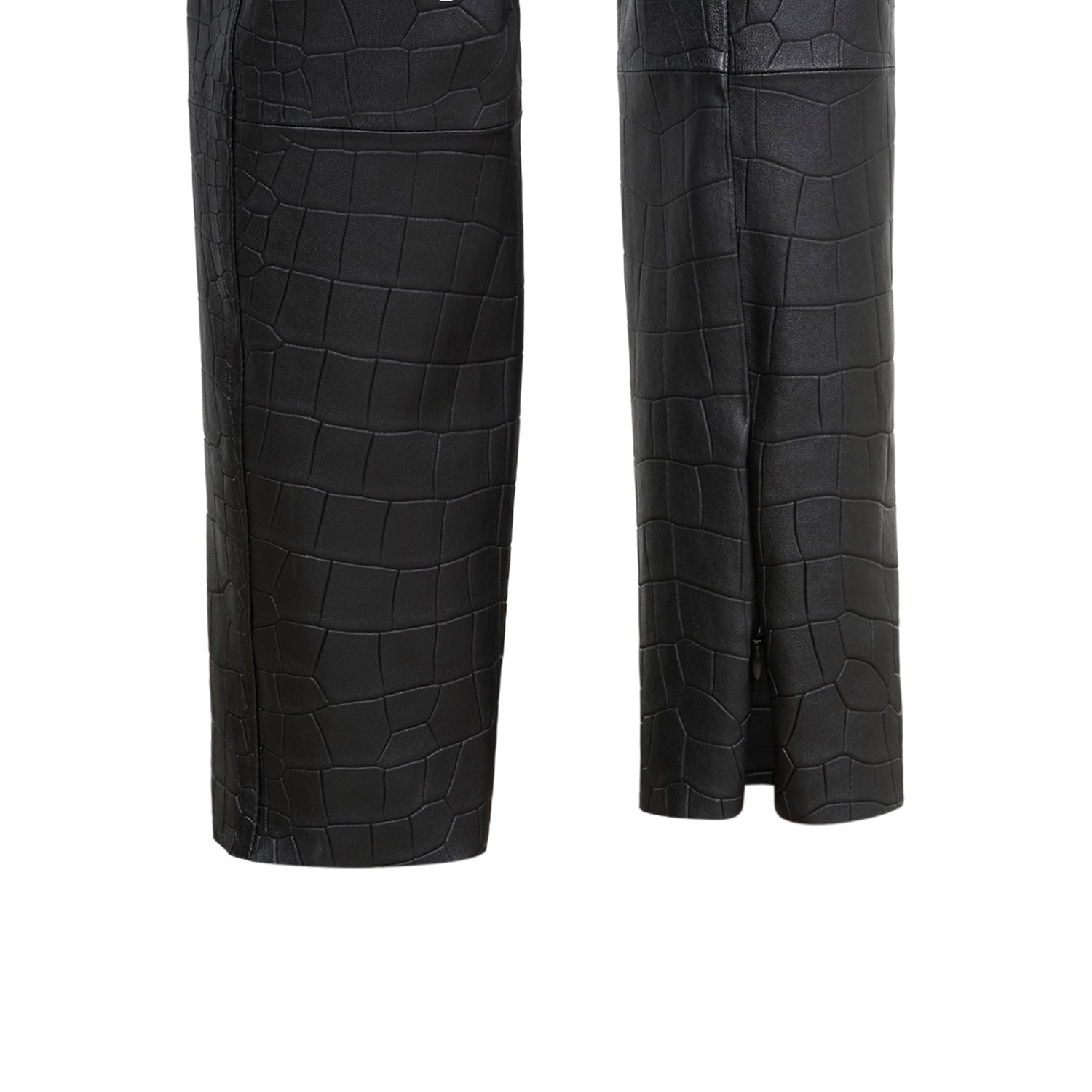 K15287 - LEATHER TIGHT CAPRI STRETCH TROUSERS
