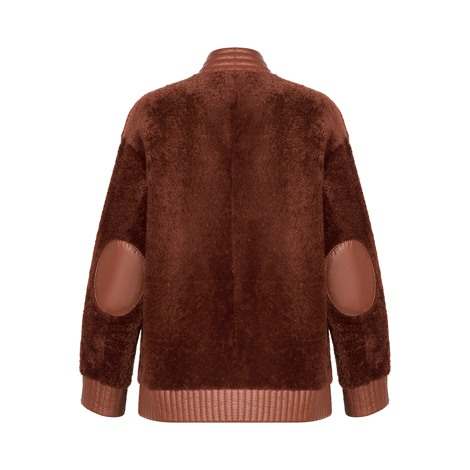K15293- SHEARLING CARDIGAN JAKET- ALPAKA