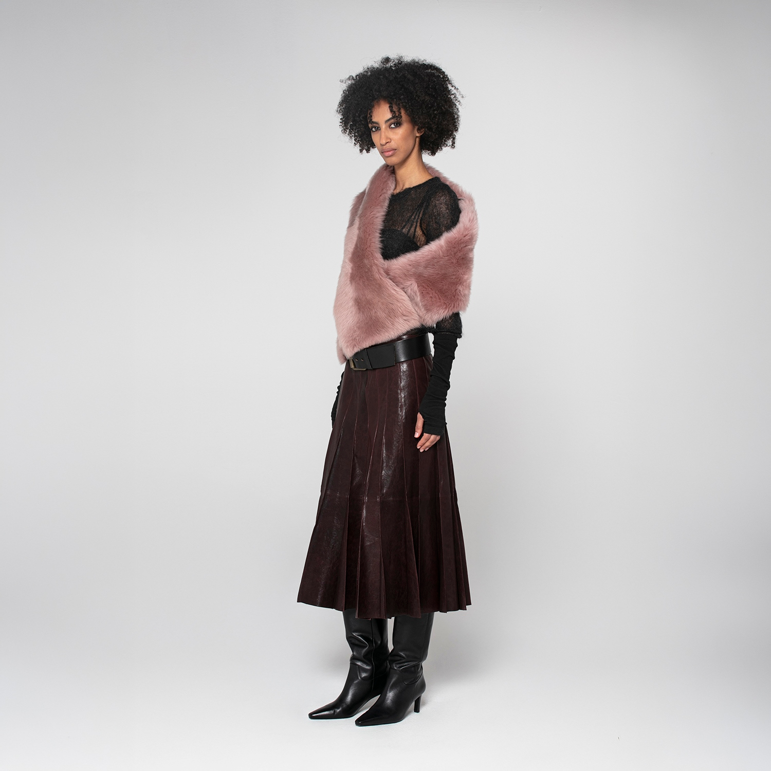 K15314-SHEARLING SHAWL
