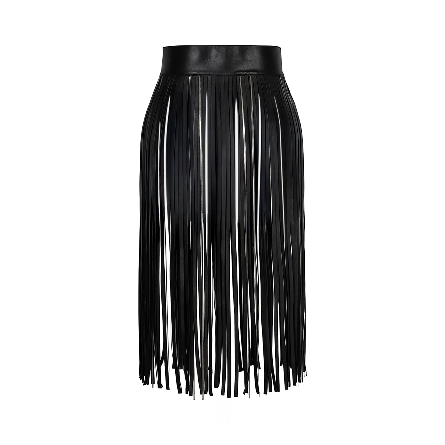 K15316- LEATHER FRINGED BELT