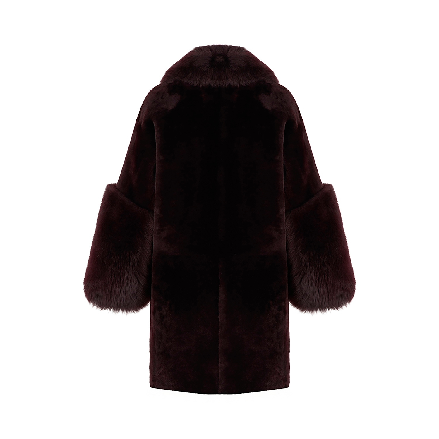 K15317-SHEARLING DOUBLE-BREASTED CABAN