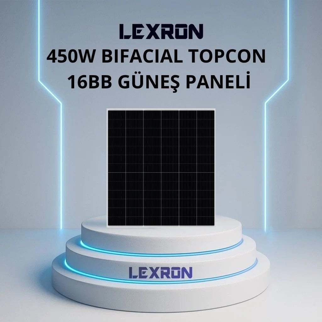 450W BIFACIAL 78 CELL 16BB HALF-CUT TOPCON  GÜNEŞ PANELİ