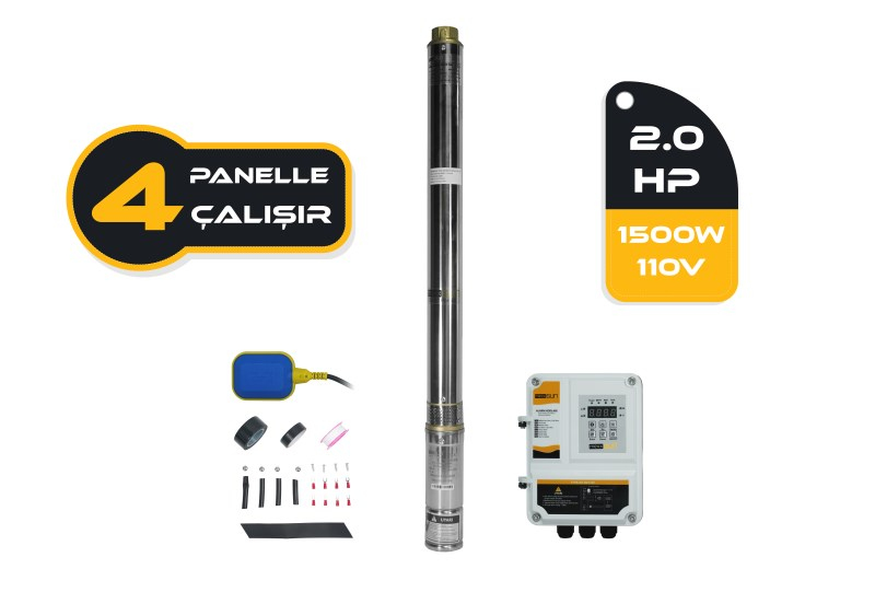 DC Pompa 2Hp / 1500W / 110V (3RDC3.8-180-110-1500)