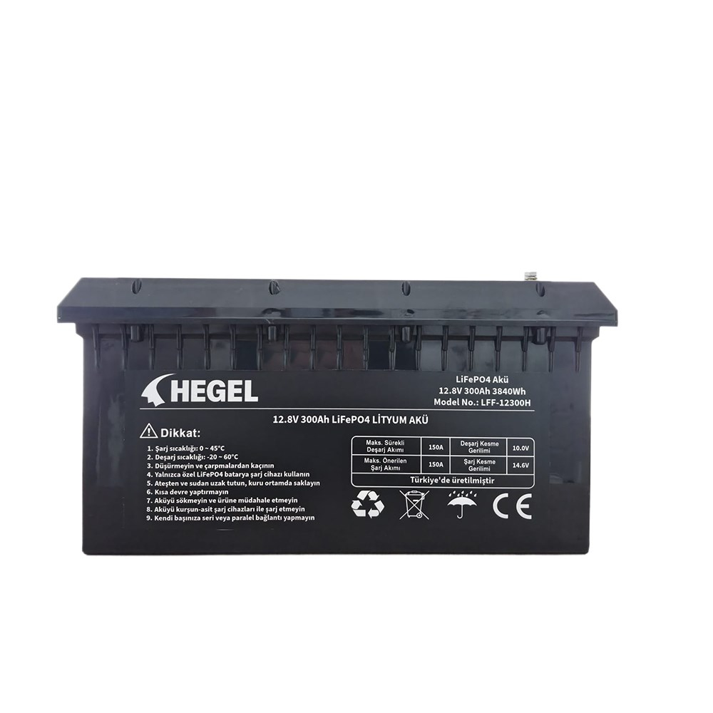 HEGEL LİFEPO4 LİTYUM AKÜ 12.8V 300AH