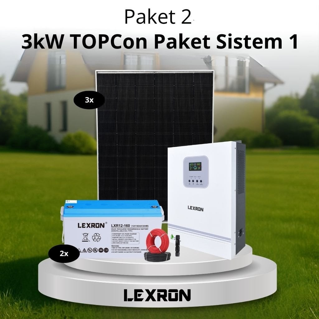 3kW JEL AKÜLÜ SOLAR PAKET SİSTEM 1 (PAKET 2)