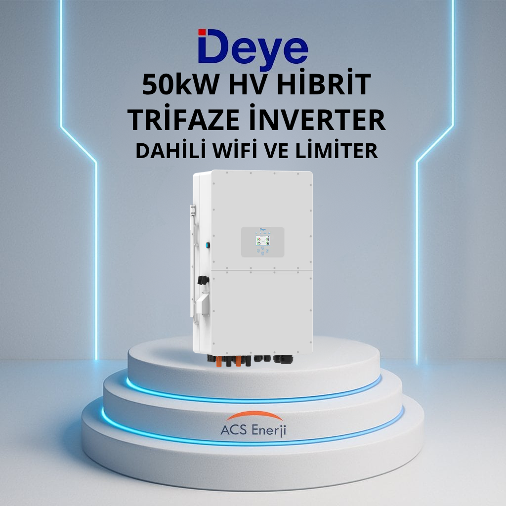 50KW HİBRİT TRİFAZE İNVERTER HV