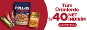 tüm ürünlerde %40