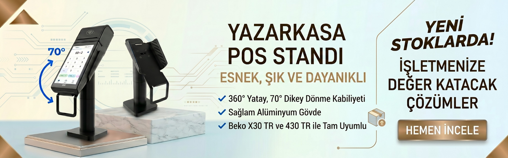 Beko X30 TR ve 430 TR uyumlu POS standı