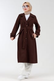 Belted Woolen Coat