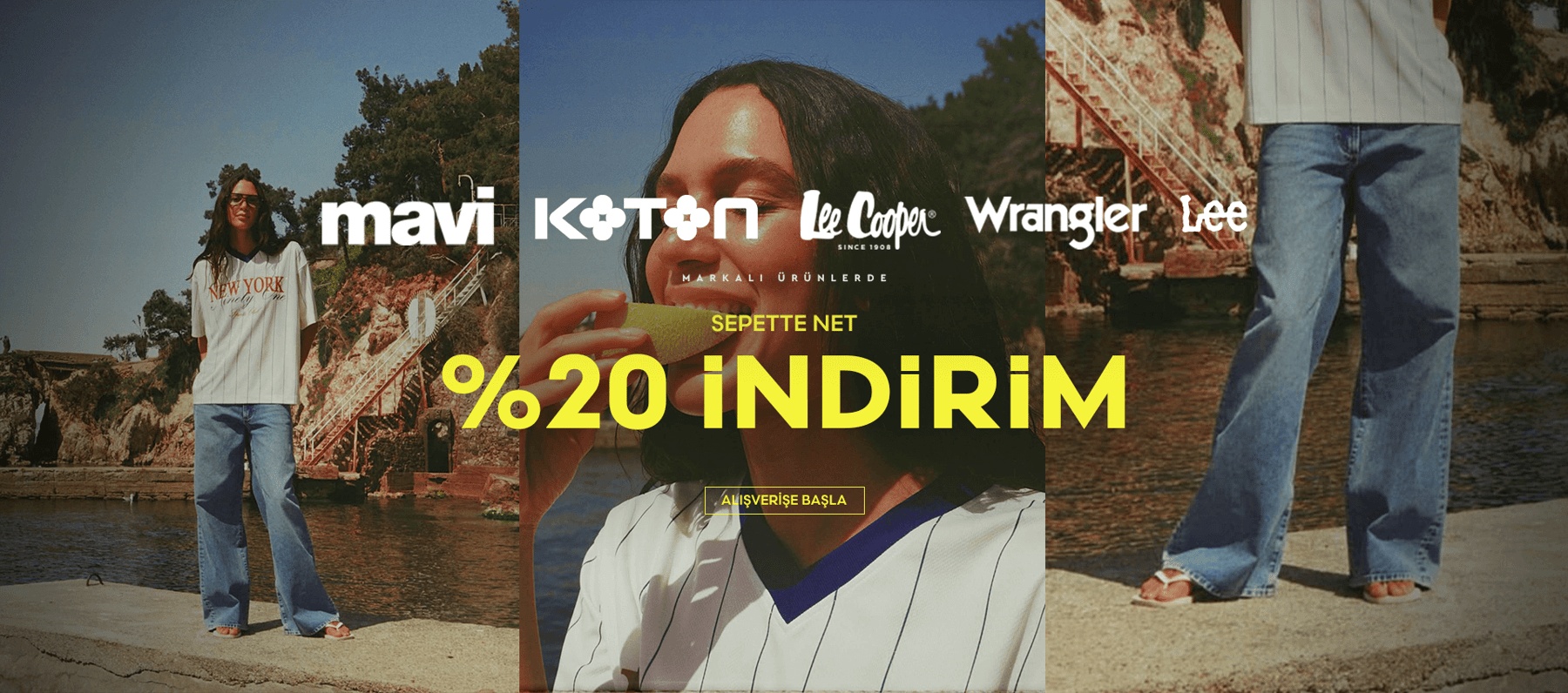 Giyimde 20 İndirim