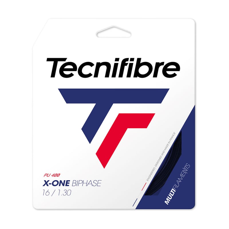 TecnifibreTecnifibre X-One Biphase 16 1.30mm Tekli Kordaj Set (12m) - Siyah