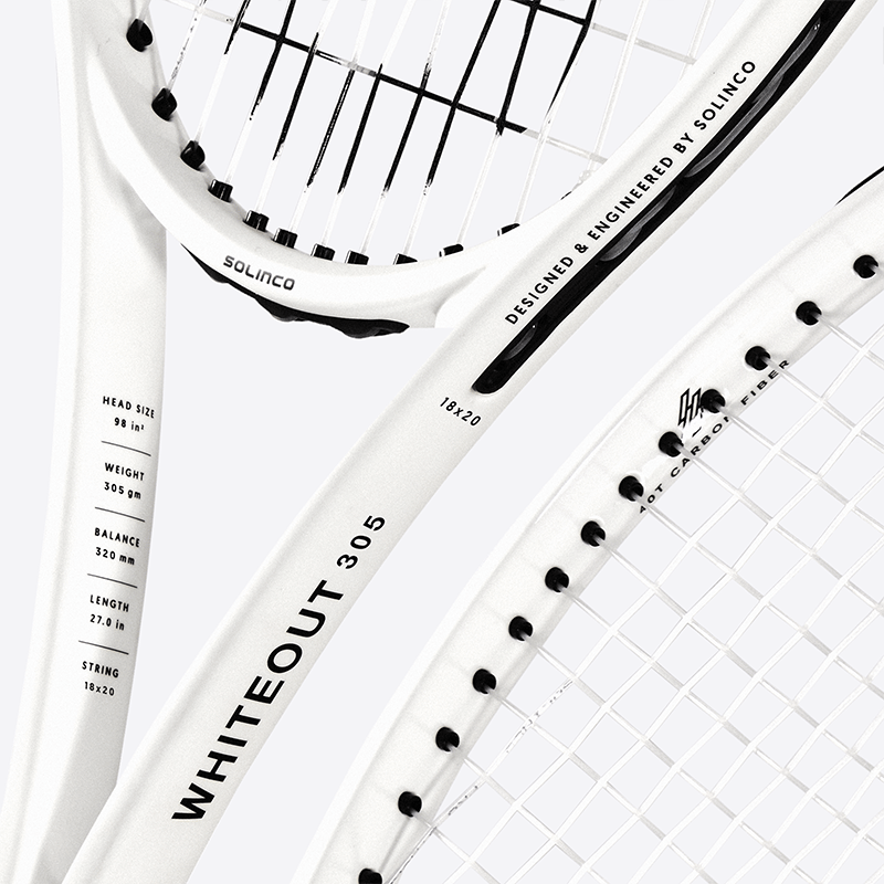 Solinco Whiteout V1 Tenis Raketi - 305gr - 18x20