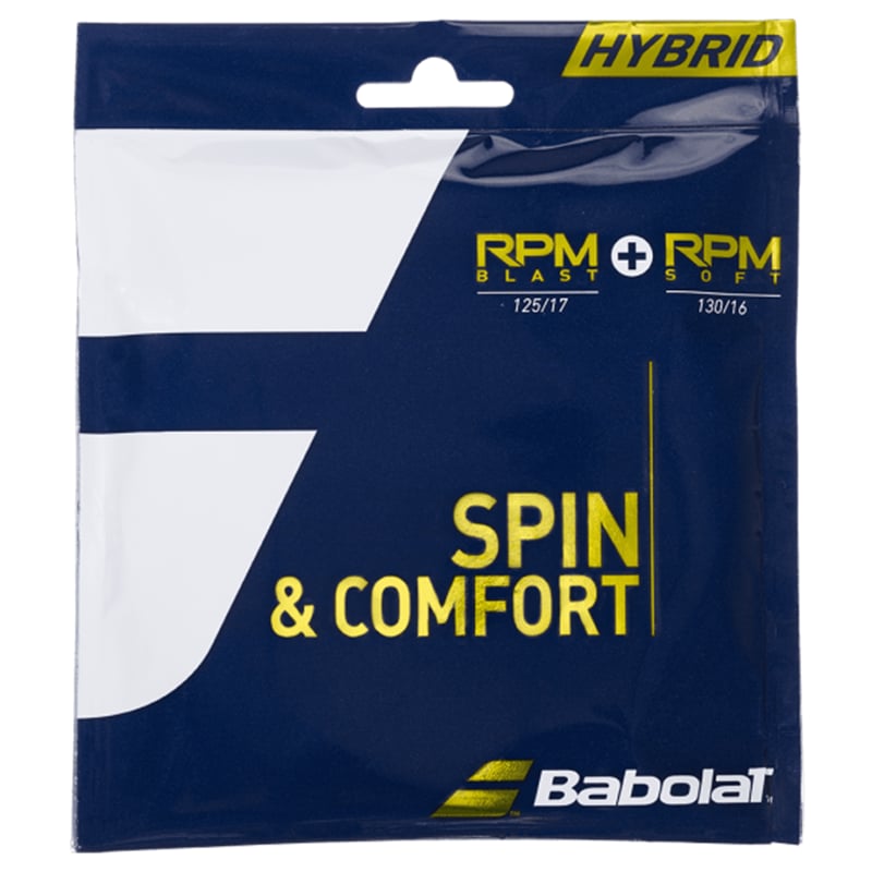 BabolatBabolat Hybrid RPM Blast + RPM Soft Kordaj Seti 12m - 1.25mm/1.30mm - Siyah/Gri