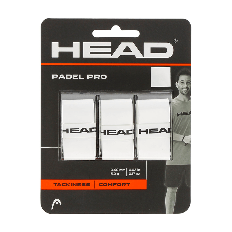 HEADHEAD Padel Pro Overgrip 3'lü Paket - Beyaz