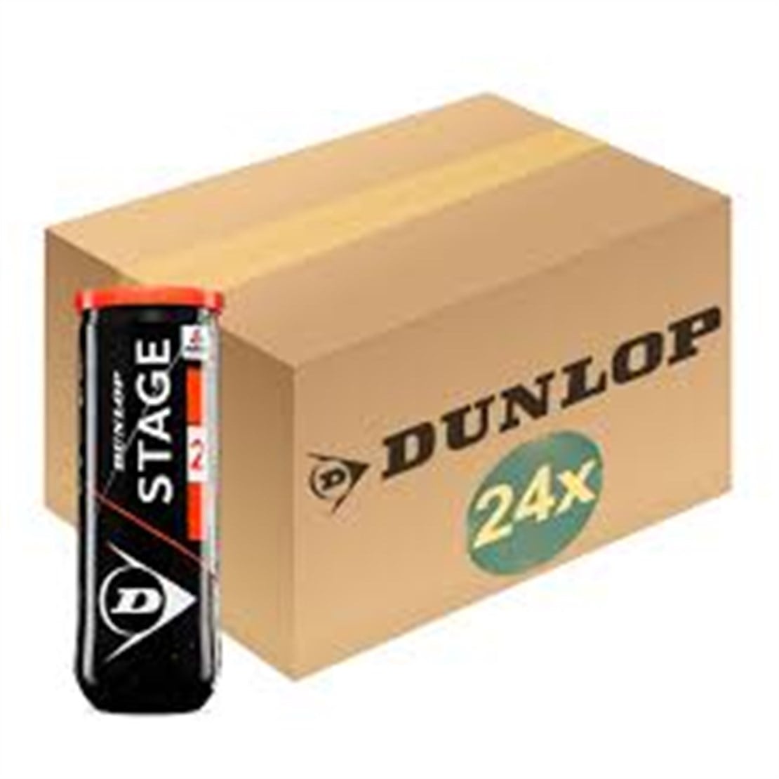 Dunlop Stage 2 Turuncu Noktalı Tenis Topu 72li Koli (24x3lü Tüp)