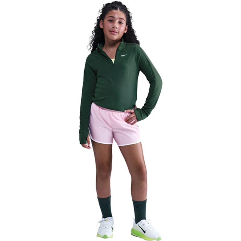 Nike Dri-FIT Uzun Kollu Yarım Fermuarlı Kız Çocuk Antrenman Üstü