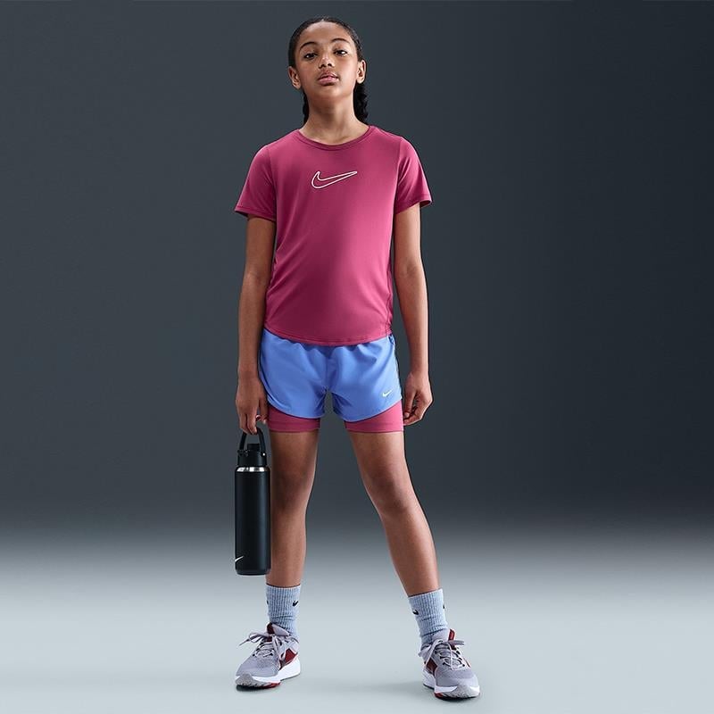 Nike One Fitted Kız Çocuk Dri-FIT Kısa Kollu Antreman Tişörtü