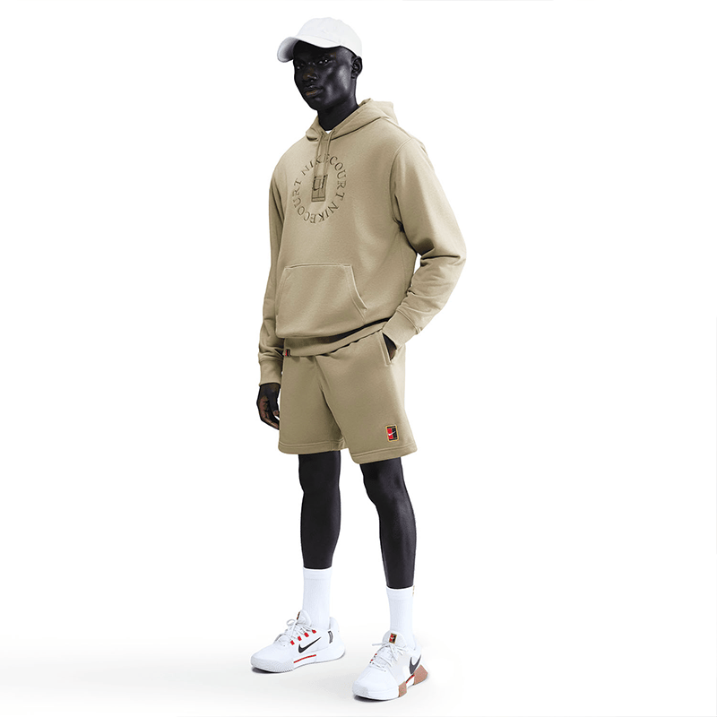NikeCourt Heritage Erkek Dri-FIT Fleece Tenis Şortu
