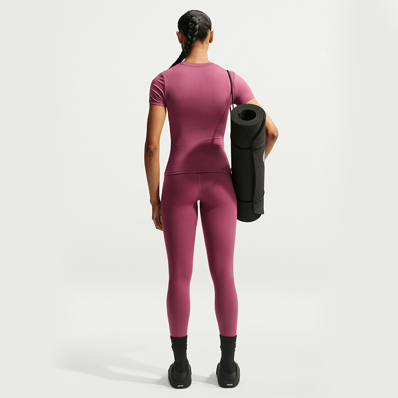 Nike One Yüksek Belli Bilek Üstü Kadın Taytı - Pink Smoke