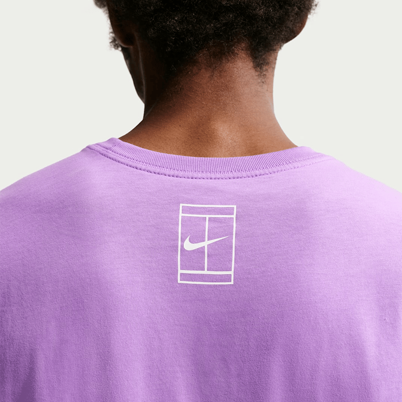 NikeCourt Love Graphic Erkek Tenis Tişörtü - Mor