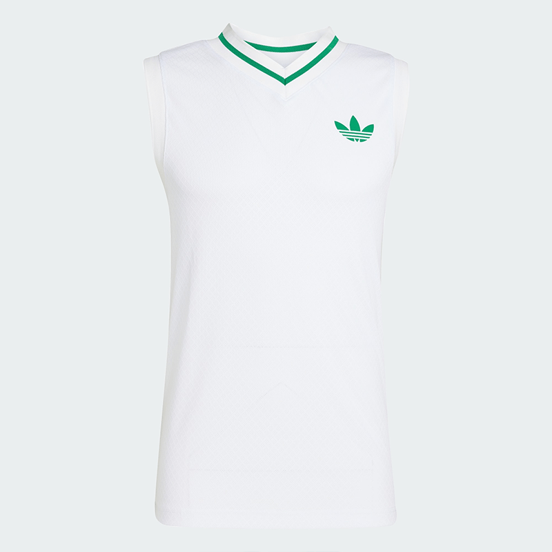 adidas Tennis Pro Climacool Erkek Kolsuz Tişört - Beyaz